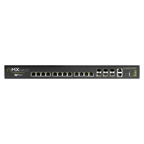 AVPro Edge AC-MXNET-10G-SW12C MXnet 10G 12 Port Copper PoE Network Switch