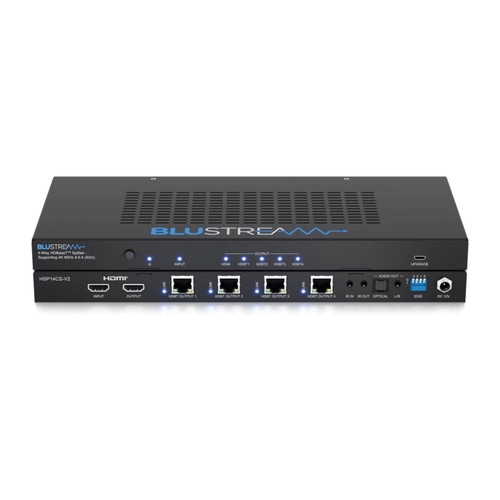 Blustream HSP14CS-V2 4-Way HDBaseT CSC Splitter - 4K 60Hz 4:4:4