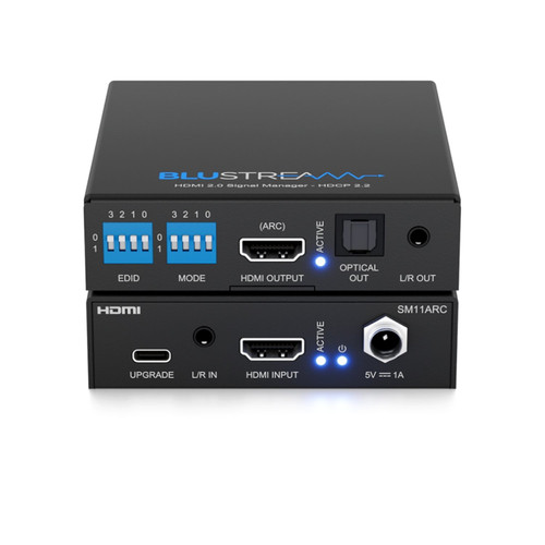 Blustream SM11ARC Advanced HDMI 2.0 HDCP 2.3 Signal Manager with ARC Audio De-Embedder / Embedder