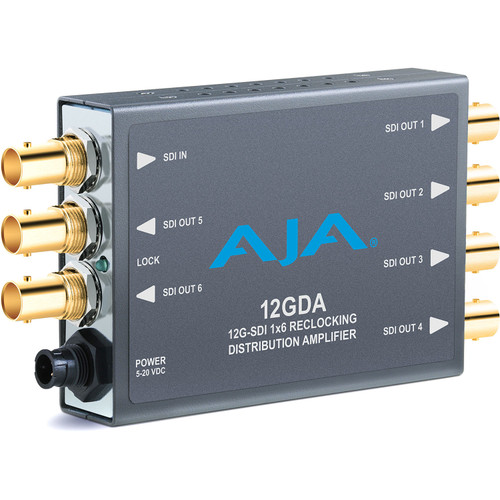 AJA 12GDA 12G-SDI 1x6 Distribution Amplifier