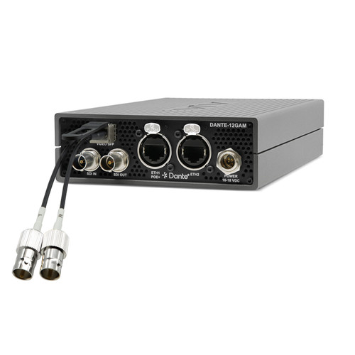 AJA DANTE-12GAM-TR-BNC 12G 64-Ch Dante Embedder/Disembedder with BNC SFP