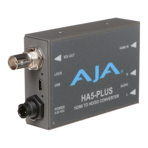 AJA HA5-Plus HDMI to 3G-SDI Mini-Converter