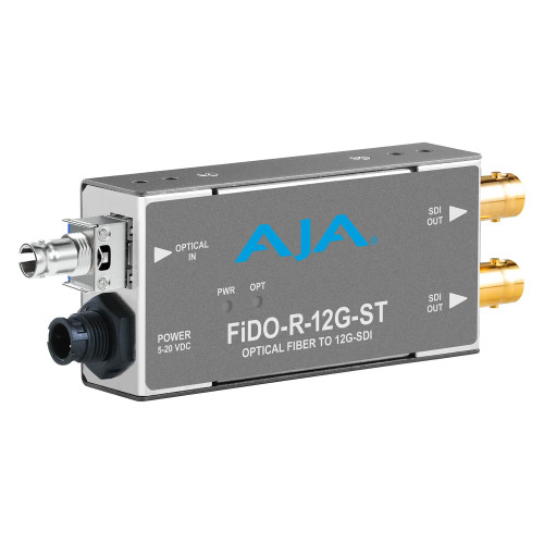 AJA FiDO-R-12G 1-Channel Single-Mode LC Fiber to 12G-SDI Receiver