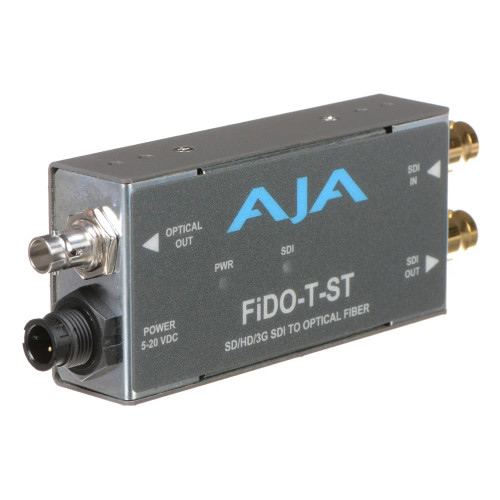 AJA FiDO-T-ST 1-Channel 3G-SDI to Single-Mode ST Fiber Transmitter