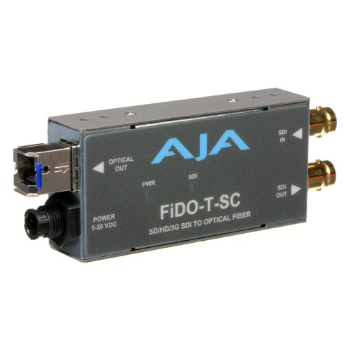 AJA FiDO-T-SC 1-Channel 3G-SDI to Single-Mode SC Fiber Transmitter