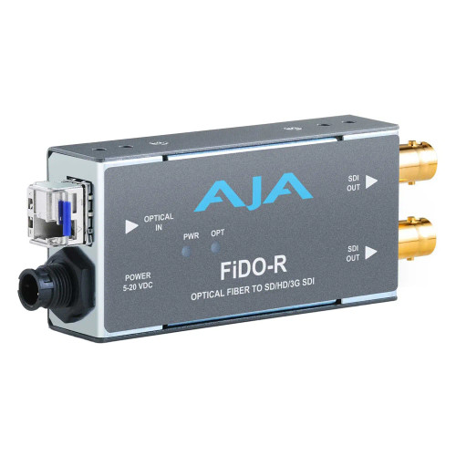 AJA FiDO-R 1-Channel Single-Mode LC Fiber to 3G-SDI Receiver