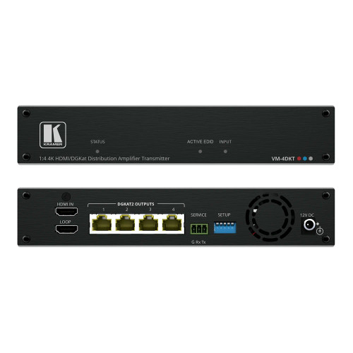 Kramer VM-4DKT 1:4 4K60 4:4:4 HDMI to Long-Reach DGKat 2.0 DA