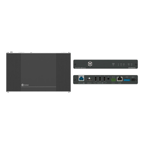 Kramer EXT3-POE-XR-R 4K60 4:4:4 Receiver with Bidirectional PoE, USB, Ethernet, RS-232, & IR over Extended