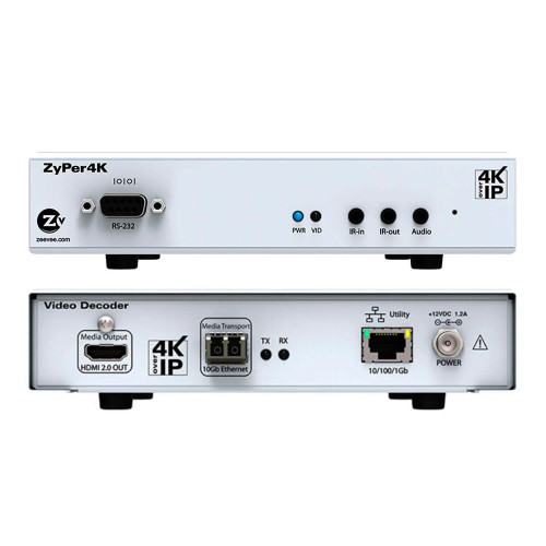 ZeeVee Z4KDECF3 ZyPer4K HDMI 2.0 Fiber Decoder