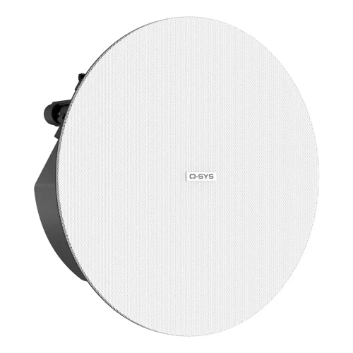 QSC AD-C4T-LPZB-WH AcousticDesign 4.5 Inch 2-Way Low-Profile Zero-Bezel Ceiling Loudspeaker (Pair, White)