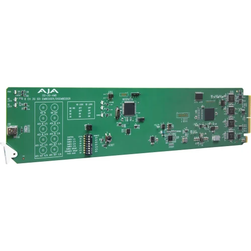 AJA OG-3G-AMD openGear 3G-SDI 8-Channel 24-bit AES Embedder/Disembedder