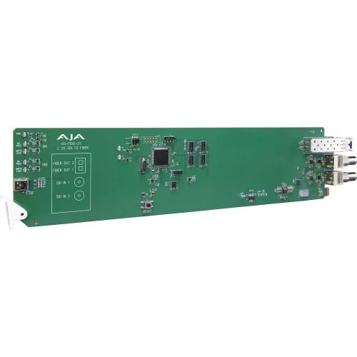 AJA OG-FiDO-2T openGear 2-Channel 3G-SDI to Single Mode LC Fiber Transmitter