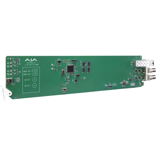 AJA OG-FiDO-2T-MM openGear 2-Channel 3G-SDI to Multi-Mode LC Fiber Transmitter