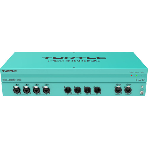 Turtle AV TAV-MINEOLA4XLR Mineola 4x4 Dante Audio Bridge