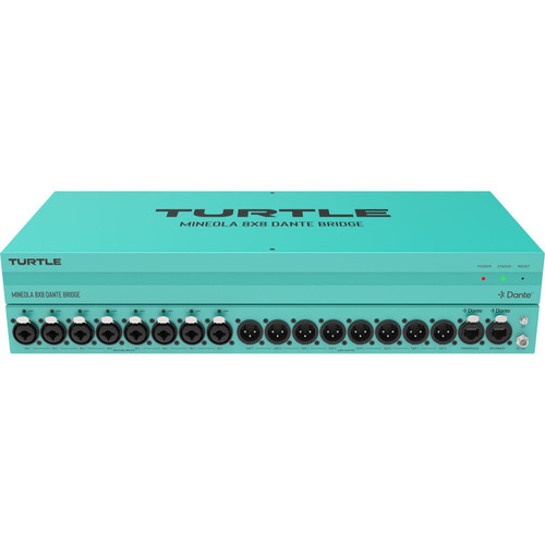 Turtle AV TAV-MINEOLA8XLR Mineola 8x8 Dante Audio Bridge