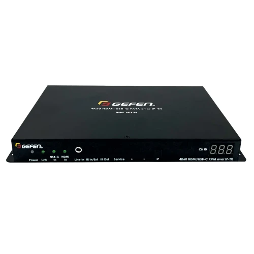 Gefen GF-HDK18G-VIP-TX Gen3 4K 60Hz 4:4:4 HDMI & USB-C KVM over IP Extender Sender with RS-232 & IR