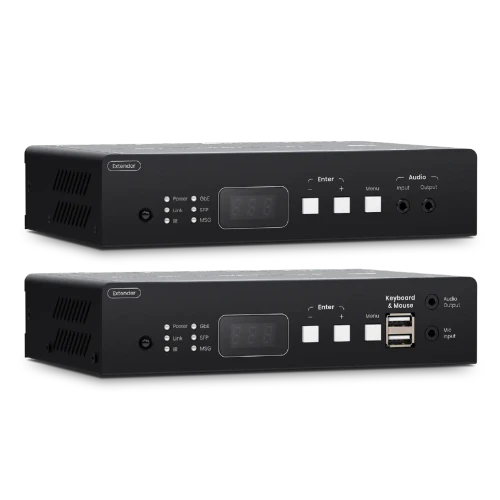 WolfPack 4K 60 Hz HDMI KVM & USB, RS232, IR, Audio over PoE Encoder/Decoder Set