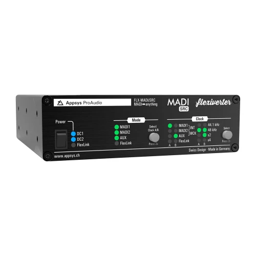 Appsys ProAudio FLX-MADI/SRC-SFP 2-Port Optical MADI-to-Anything Converter with Built-In 64x64ch Sample Rate Converter