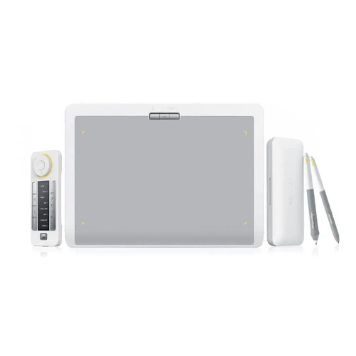 Xencelabs XEPTMBSEGV2 Pen Tablet & Quick Keys Special Edition Bundle v2 (Medium, Nebula White)