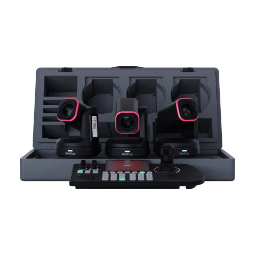 BirdDog BDX1-30BUNDLE-B X1 PTZ Camera Kit with KBD Controller, 3 Cameras, Black