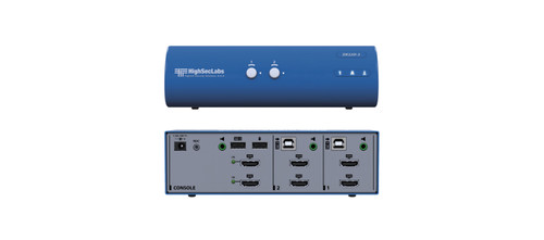 Kramer DK22H-3 2-Port Dual-Head Secure KVM Switch - original manufacturer image