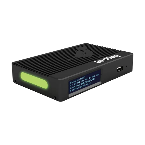 BirdDog BD4KQUAD 4K Quad NDI Encoder/Decoder with Four 12G-SDI Channels