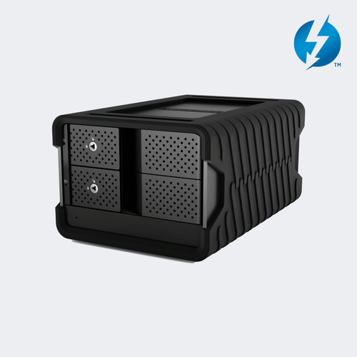 Glyph Blackbox PRO RAID 60TB Thunderbolt 3 2-Bay Desktop RAID Drive - front