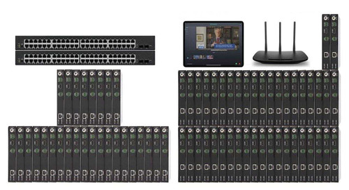 POE 28x42 HDMI Over IP Matrix Switcher w/iPad Real Time Video Preview