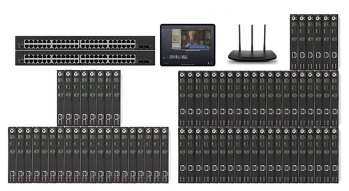 POE 28x46 HDMI Over IP Matrix Switcher w/iPad Real Time Video Preview
