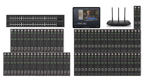 POE 36x42 HDMI Over IP Matrix Switcher w/iPad Real Time Video Preview