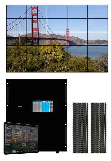 36x52 HDMI Matrix Switcher Over CAT6 w/Free Video Wall Processing