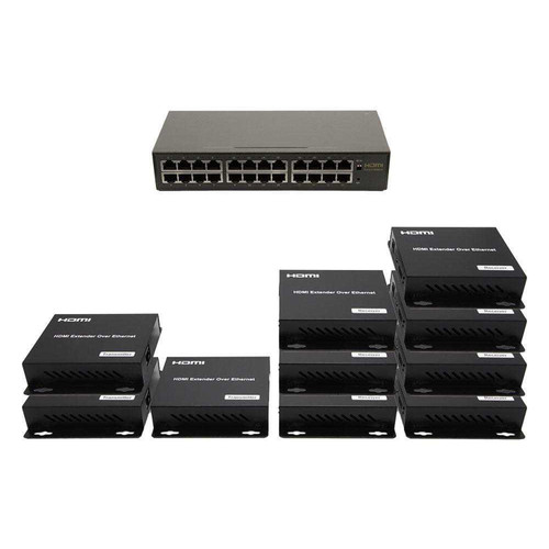 3x7 Network HDMI Matrix Switcher with WEB GUI & Remote IR