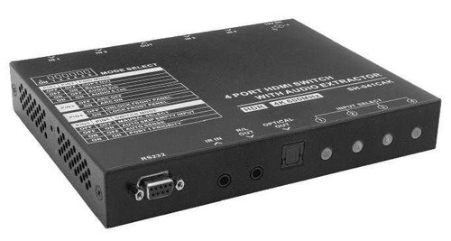 WolfPack 4X1 4K@60 HDMI Switcher with Audio Extractor