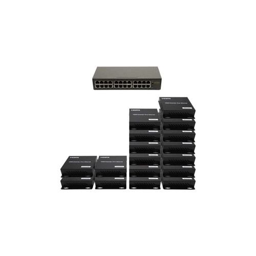 4x13 Network HDMI Matrix Switcher with WEB GUI & Remote IR