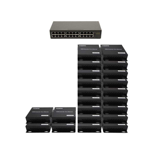 4x18 Network HDMI Matrix Switcher with WEB GUI & Remote IR