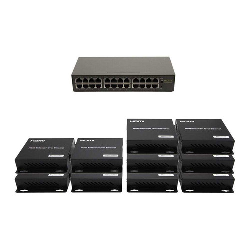 4x6 Network HDMI Matrix Switcher with WEB GUI & Remote IR