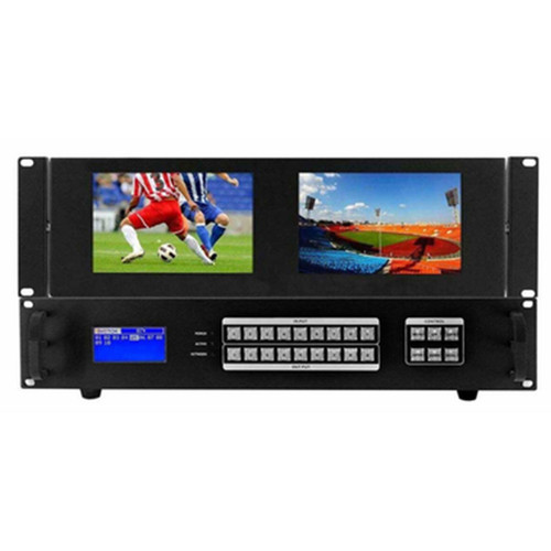 WolfPackPro 4K 30 Hz 4x8 HDMI Matrix Switcher w/Dual Monitors WolfPackPro 4K 30 Hz 4x8 HDMI Matrix Switcher w/Dual Monitors