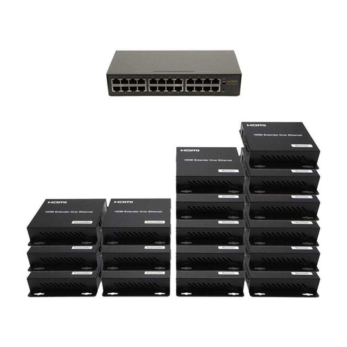 6x11 Network HDMI Matrix Switcher with WEB GUI & Remote IR