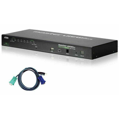 ATEN CS1708IUKIT 8-Port Single User USB-PS/2 IP KVM w/ 8 USB Cable