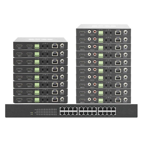 PoE 8x10 AV Over IP Matrix Switch w/W10 Control PoE 8x10 AV Over IP Matrix Switch w/W10 Control