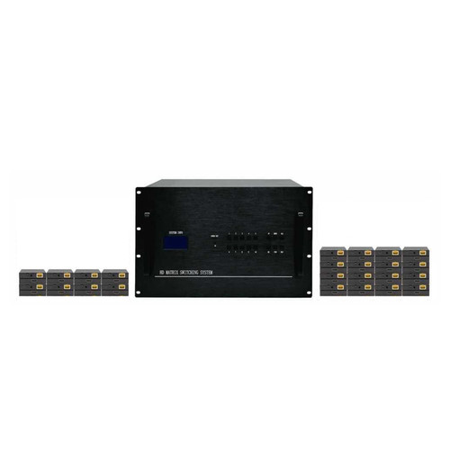 4K 8x16 HDMI Matrix HDBaseT Switch with 28-CAT6 Extenders