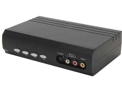 4x2 S-Video + Composite Video + Stereo Audio Selector Switch