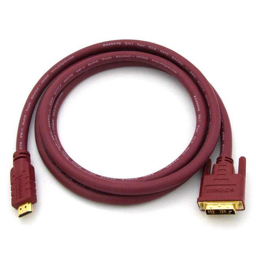 DVIGear DVI-2405-HR HDMI to DVI-D High Resolution Copper Cable, 24AWG, 5 Meter (16.4 ft.)