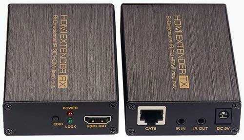 WolfPack HDMI to single CAT6 cable to 175 feet w/Bi-directional IR & Loopout