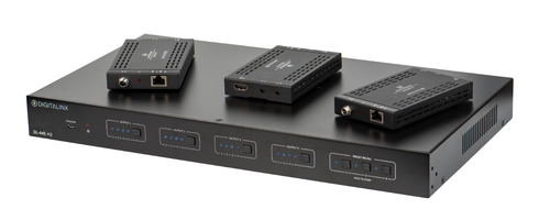 DigitaLinx DL-44E-H2-KIT 4X4 HDMI 2.0 / HDBaseT Matrix Switch Kit