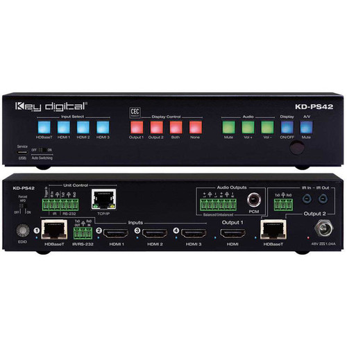 Key Digital KD-PS42 4K/18G Presentation Switcher