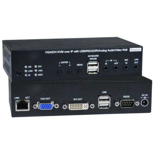NTI ST-IPUSBVD-R-VW VGA/DVI USB KVM Extender w/Video Wall Support
