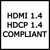 WolfPack 4K 30 Hz 32x1 HDMI Switcher is HDCP 1.4