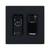 Aurora Multimedia VPX-TC1-WP2-Pro-B 4K60 4:4:4 1Gbps AV over IP Wall Plate Transceiver - Black