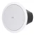 QSC AD-C6T-HP 6.5 Inch 2-Way Passive Ceiling-Mount Loudspeaker (Pair, White, High-Power)